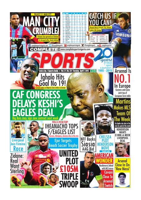 complete sports nigeria today.